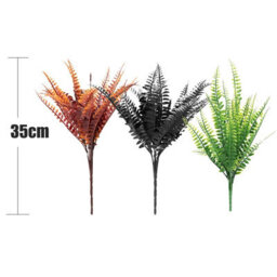 18 Packs Of Artificial Plants, Boston Fern, Artificial Flowers, Indoor And Outdoor Summer Decoration (Orange) - thumbnail 8