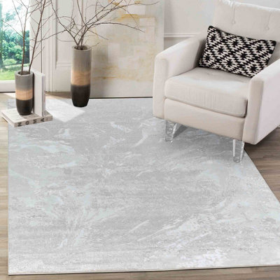Modern Abstract Water Flow Grunge Texture Area Rugs Stone 80X150 Cm - image 1