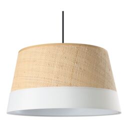 GoodHome Bellbird White & Natural Round Lamp Shade (D)38Cm - thumbnail 2