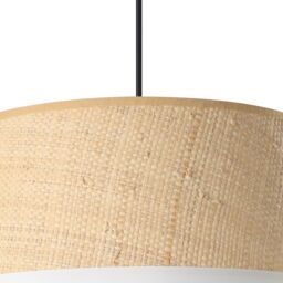 GoodHome Bellbird White & Natural Round Lamp Shade (D)38Cm - thumbnail 5