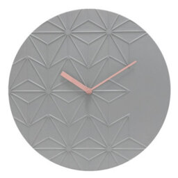 Acctim Chloe Wall Clock Quartz Geometric Resin Face Open Dial Grey 30Cm - thumbnail 1