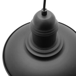 Long Life Lamps Company Vintage Industrial Hanging Ceiling Pendant Light Nautical Fishermans Black Lamp Shade M0040 - thumbnail 5