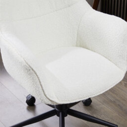 Padded Dining Chair With 180 Degree Auto Rotation, Chenille Fabric Upholstery, Metal Frame - Green - thumbnail 3