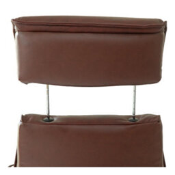 Morris Living The Newton Swivel Recliner Chair & Matching Footstool - Chestnut Leather - thumbnail 9