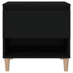 Berkfield Bedside Tables 2 Pcs Black 50X46X50 Engineered Wood - thumbnail 5