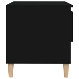 Berkfield Bedside Tables 2 Pcs Black 50X46X50 Engineered Wood - thumbnail 6