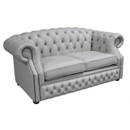 Chesterfield 2 Seater Shelly Seely Leather Sofa Bespoke In Buckingham Style - thumbnail 4