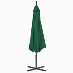 Berkfield Cantilever Umbrella With Steel Pole 300 Cm Green - thumbnail 4