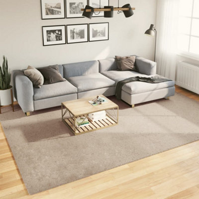 Berkfield Rug Huarte Short Pile Soft And Washable Sand 240X340 Cm - image 1