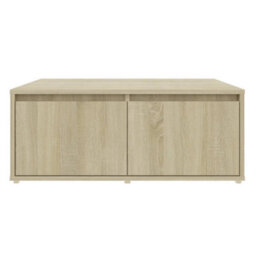 Berkfield Durable Coffee Table Sonoma Oak 80X80X31 Cm Engineered Wood - thumbnail 4