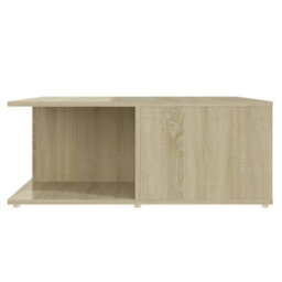 Berkfield Durable Coffee Table Sonoma Oak 80X80X31 Cm Engineered Wood - thumbnail 5
