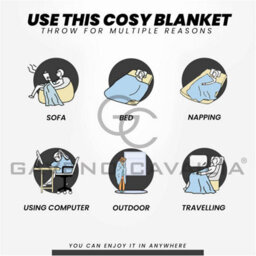 Gc Gaveno Cavailia Fluffy Pop Throw 130X150Cm Silver Honeycomb Pattern Soft Thermal Blanket,sofa Bedspread - thumbnail 3