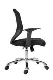 Teknik Nova Mesh Executive Chair With Fixed Arms And Chrome Base - thumbnail 3