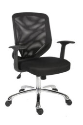 Teknik Nova Mesh Executive Chair With Fixed Arms And Chrome Base