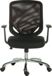 Teknik Nova Mesh Executive Chair With Fixed Arms And Chrome Base - thumbnail 2