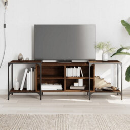 Walplus Tv Cabinet Brown Oak 153X37X50 Cm Engineered Wood