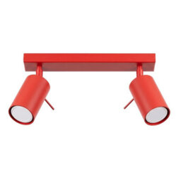 Sollux Lighting Ring Steel Red 2 Lights Modern Ceiling Lamps - thumbnail 1