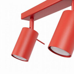 Sollux Lighting Ring Steel Red 2 Lights Modern Ceiling Lamps - thumbnail 7