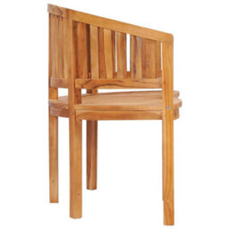 Vidaxl Banana Bench 151 Cm Solid Teak Wood - thumbnail 5