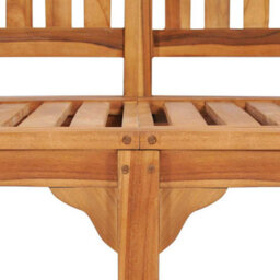 Vidaxl Banana Bench 151 Cm Solid Teak Wood - thumbnail 8
