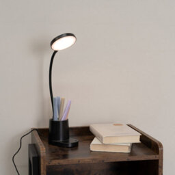 Valuelights Marco Black Rechargeable Goose Neck Dimmable Desk Lamp With Pen Holder Dimmable Adjustable Reading Task Light - thumbnail 3