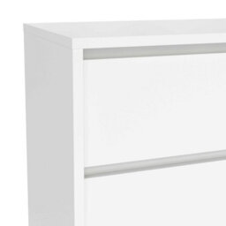 Wyld Haus Salzburg White Wooden Sideboard - 1 Door, 3 Drawers, 1190mm W - thumbnail 7