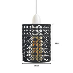 Vintage Industrial Metal Cage Lampshade Diy Brushed Brass Ceiling Pendant Light - thumbnail 3