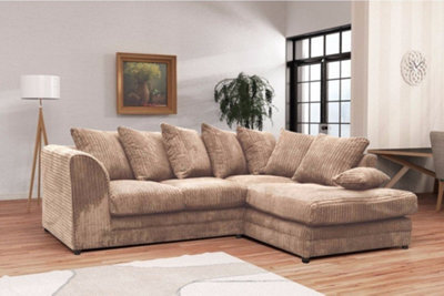 Alpha Designs Guild Logan Compact Corner Sofa Jumbo Cord Fabric