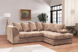Alpha Designs Guild Logan Compact Corner Sofa Jumbo Cord Fabric - thumbnail 1