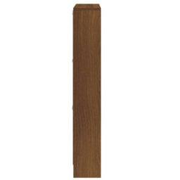 Berkfield Shoe Cabinet Brown Oak 59X17X108 Cm Engineered Wood - thumbnail 7