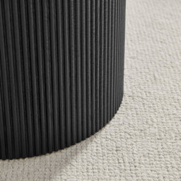 Furniturebox Furniturbeox Uk Penrose Black Round Wooden Pedestal Coffee Table - thumbnail 5