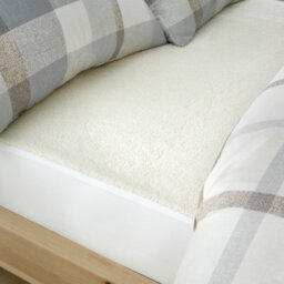 Catherine Lansfield Thermal Sherpa Underblanket Under Fitted Sheet Cream - thumbnail 1