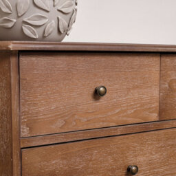 Melody Maison 7 Drawer Dark Wood Chest Of Drawers - Ashwell Range - thumbnail 5