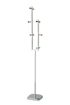Orsina Durable Build Ceramic Balls Coat Stand, Slim Chrome Finish Base Coat Stand For Bedroom, Sleek Coat Stand - image 1