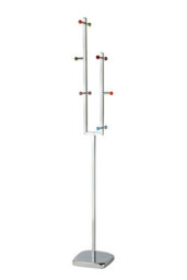 Orsina Durable Build Ceramic Balls Coat Stand, Slim Chrome Finish Base Coat Stand For Bedroom, Sleek Coat Stand - thumbnail 1