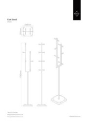 Orsina Durable Build Ceramic Balls Coat Stand, Slim Chrome Finish Base Coat Stand For Bedroom, Sleek Coat Stand - thumbnail 2