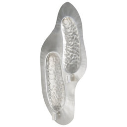 Beliani Wall Candle Holder Peniche Metal 60 Cm Silver - thumbnail 4
