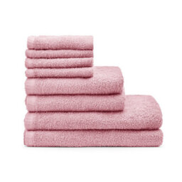 Catherine Lansfield Quick Dry Cotton 30X30 Cm, 50X85 Cm, 270X120 Cm 8 Piece Towel Set Pink - thumbnail 3