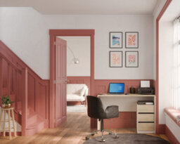 FurniComp LTD Furnicomp Detroit 3 Drawer White And Oak Office Desk/study Table - thumbnail 7