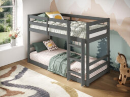 Flair Shasha Low Shorty Wooden Bunk Bed (75X175Cm) - Grey - thumbnail 4