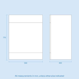 Nes Home 1050mm White Vanity Unit With Wc Unit & Rimless Back To Wall Toilet - thumbnail 8