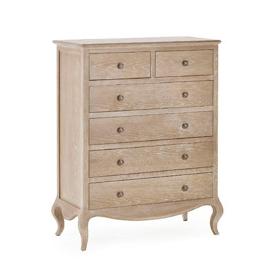Oakham Premium Amara 4 + 2 Drawer Chest - Limed Oak - image 1