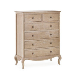 Oakham Premium Amara 4 + 2 Drawer Chest - Limed Oak - thumbnail 1