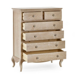 Oakham Premium Amara 4 + 2 Drawer Chest - Limed Oak - thumbnail 2
