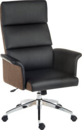 Teknik Elegance High Back Executive Chair Black With Gas Lift Seat Height And Adjustable Tilt