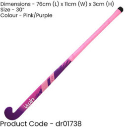 Uwin 30 Inch Mulberry Wood Hockey Stick - Pink/purple - Ultrabow Micro Comfort Grip - thumbnail 2