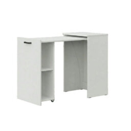 Folding Computer Desk Shefa Line Flexi White (Folding Top And Mobile Storage Unit) - thumbnail 3