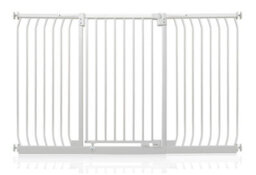 Safetots Extra Tall Elite Safety Gate, 170Cm - 179Cm, Matt White, Extra Tall 96.8Cm In Height, Pressure Fit Stair Gate - thumbnail 1