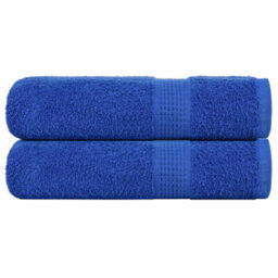 Berkfield Shower Towels 2 Pcs Blue 70X140 Cm 360 Gsm 100% Cotton