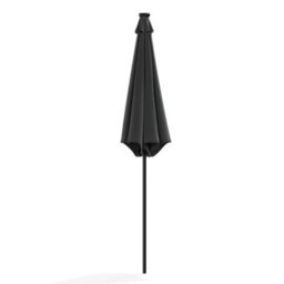 Living And Home 3M Large Garden Solar Led Lights Parasol Outdoor Patio Umbrella Sun Shade Crank Tilt No Base, Dark Grey - thumbnail 6